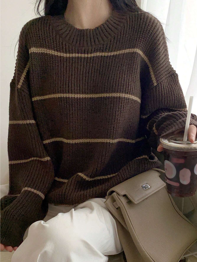 Icondet – Chunky Stripe Knit Sweater
