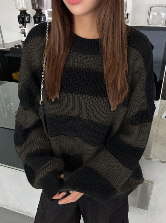 Icondet – Chunky Stripe Knit Sweater