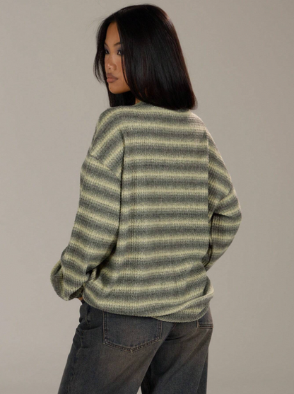 Icondet – Striped Soft-Knit Pullover Sweater