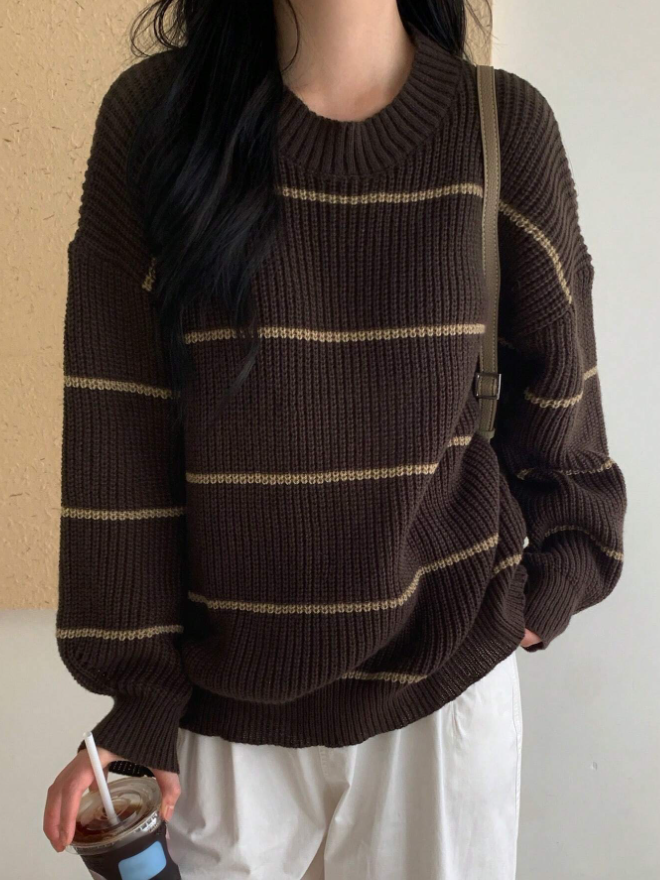 Icondet – Chunky Stripe Knit Sweater