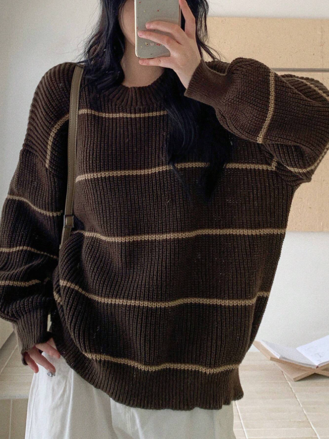 Icondet – Chunky Stripe Knit Sweater