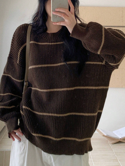 Icondet – Chunky Stripe Knit Sweater