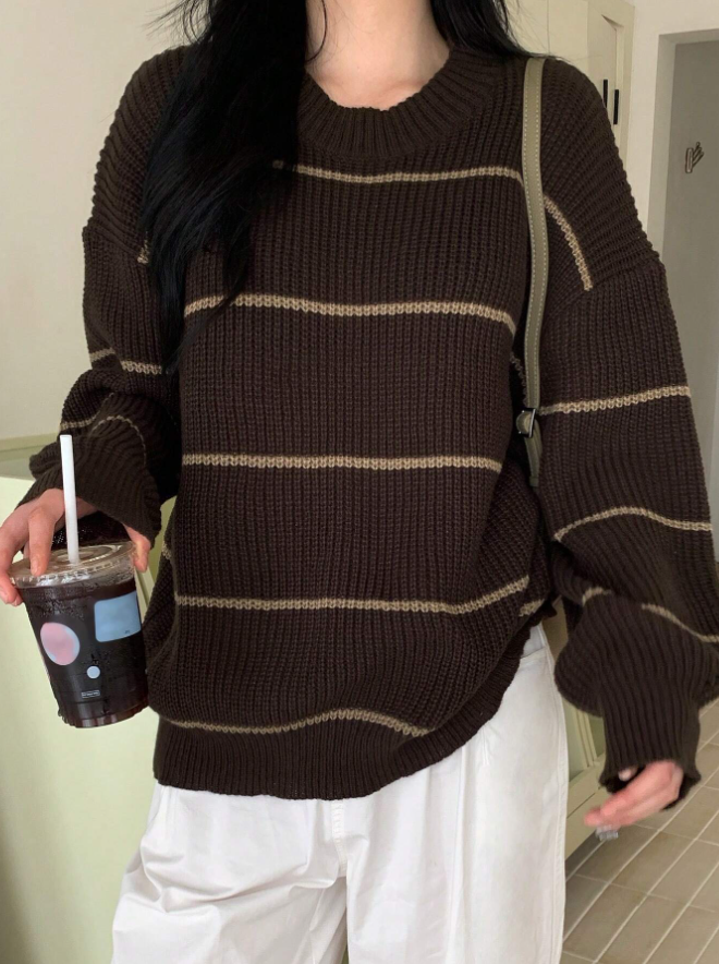 Icondet – Chunky Stripe Knit Sweater